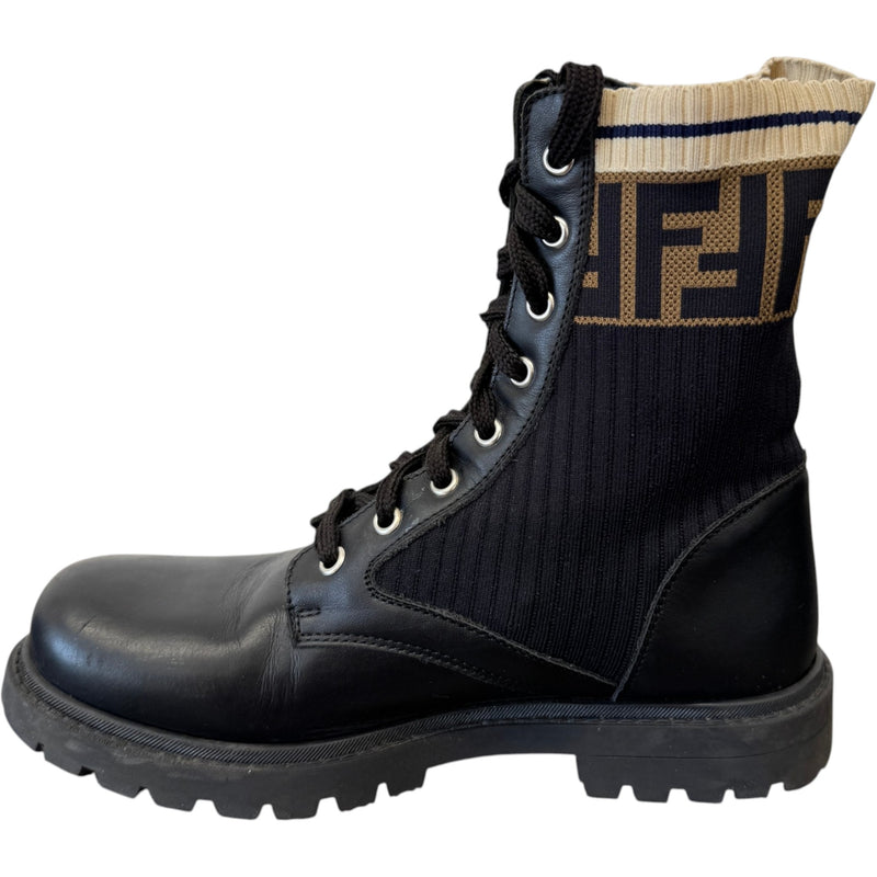 Women's FF Logo Boots Black Size UK 6 / EU 39