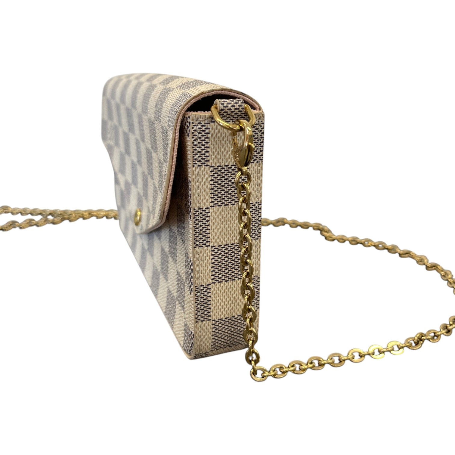 Women's Damier Azur Félicie Pochette Bag White - Photo 10