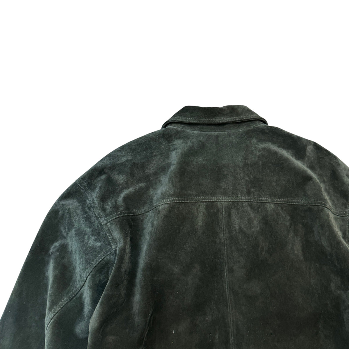 Men's Suede Work Jacket Black Size L - Photo 5