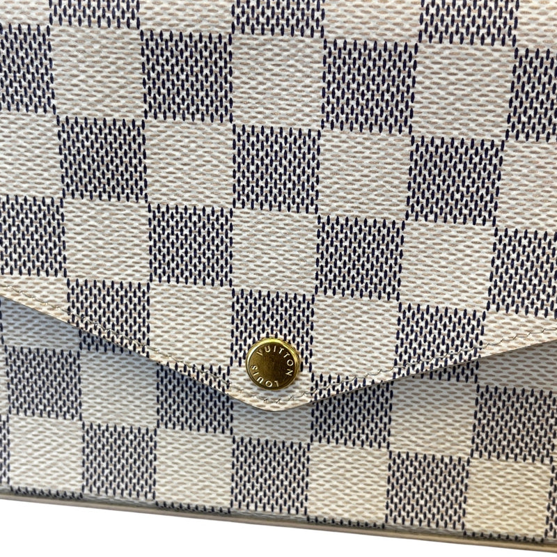 Women's Damier Azur Félicie Pochette Bag White