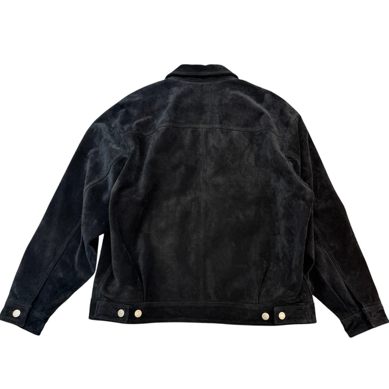 Men's Suede Work Jacket Black Size L