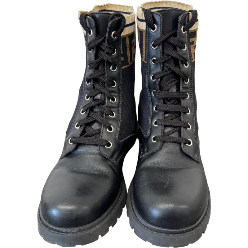 Women's FF Logo Boots Black Size UK 6 / EU 39