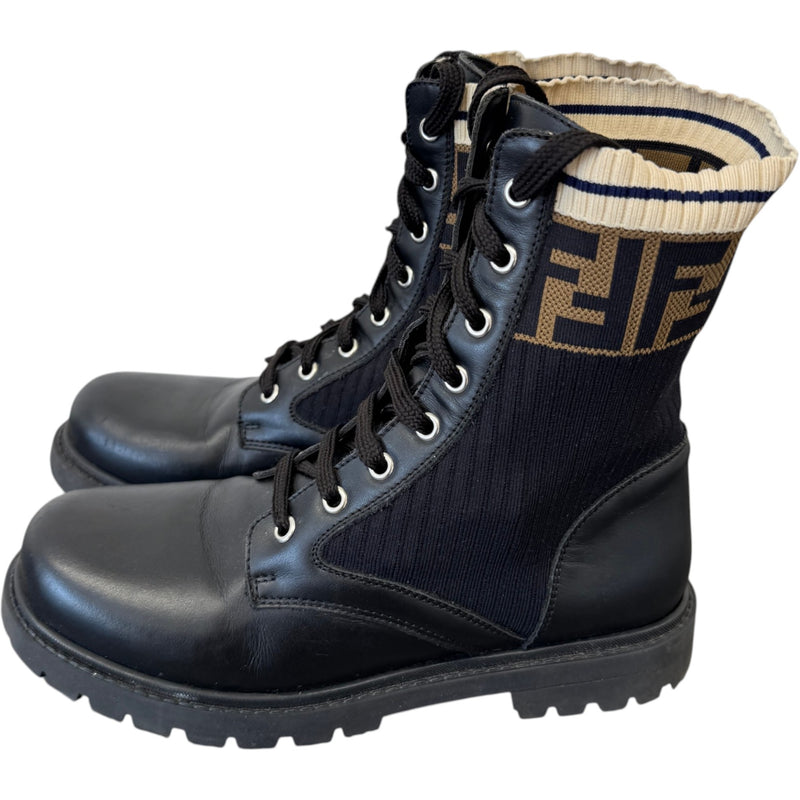 Women's FF Logo Boots Black Size UK 6 / EU 39