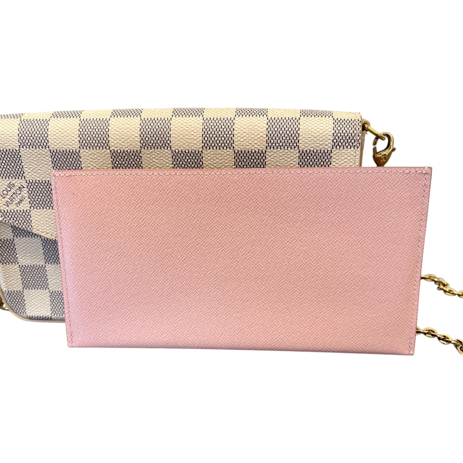 Women's Damier Azur Félicie Pochette Bag White - Photo 16