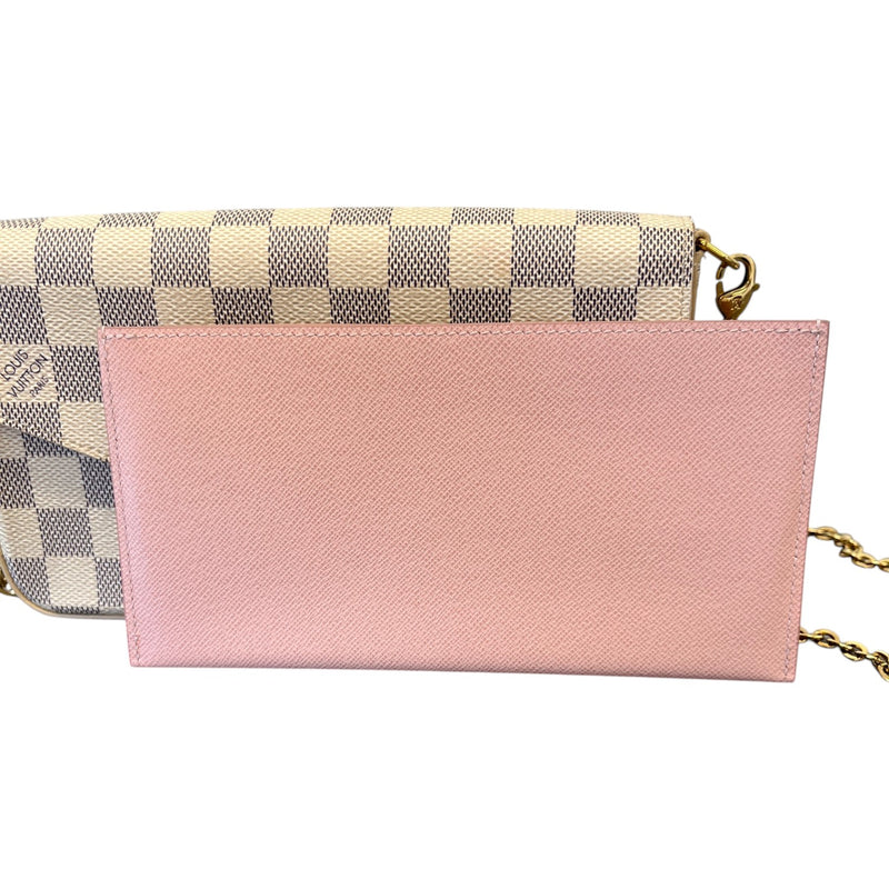Women's Damier Azur Félicie Pochette Bag White