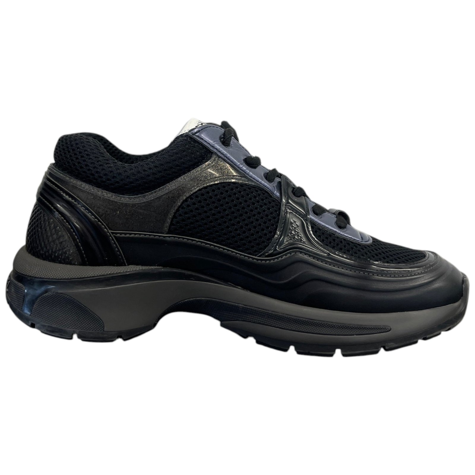 Women's Metalic Cc Runner Low Trainers Black Size EU 37.5 / UK 4.5 - Photo 4