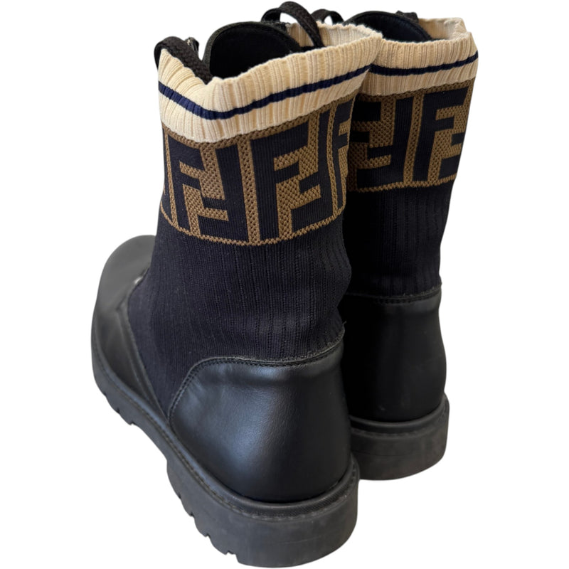 Women's FF Logo Boots Black Size UK 6 / EU 39