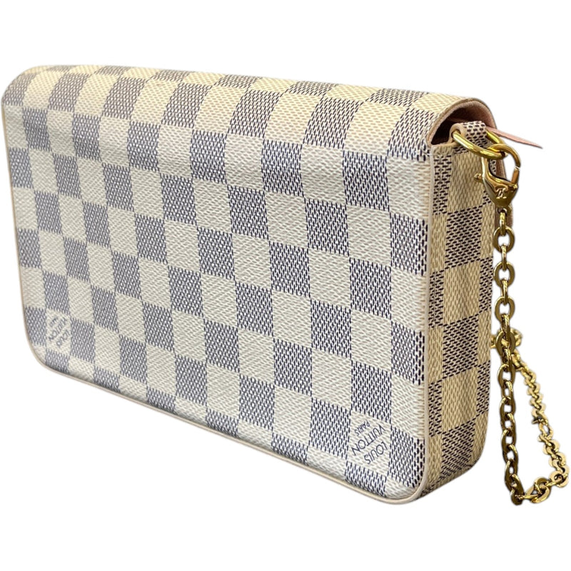 Women's Damier Azur Félicie Pochette Bag White