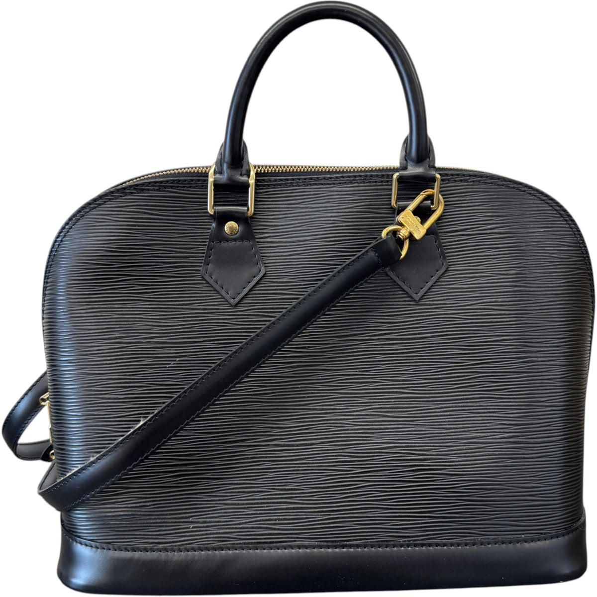 Women's Epi Leather Alma PM Handbag Black - Photo 1