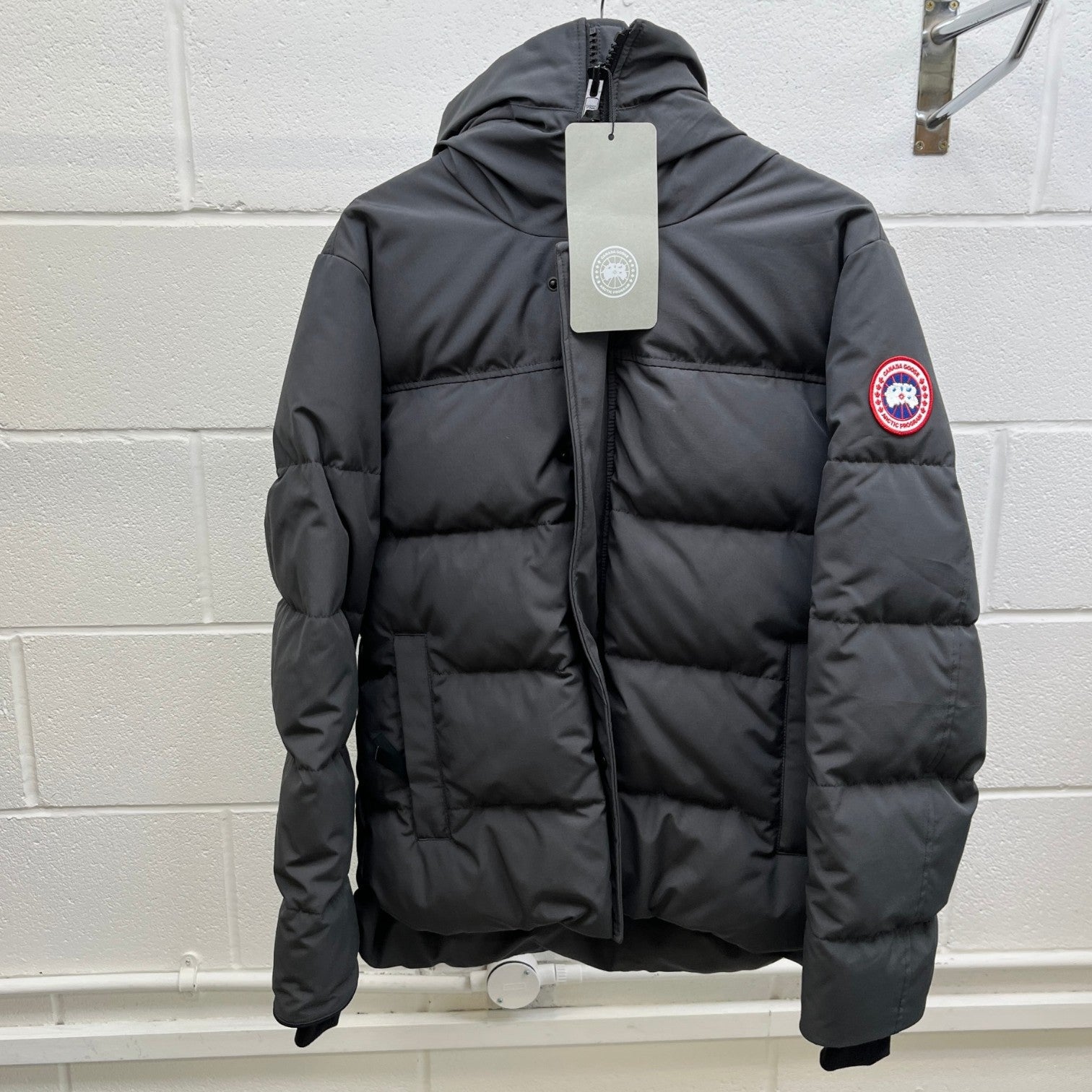 Men's Macmillan Parka Down Jacket Grey Size L - Photo 12