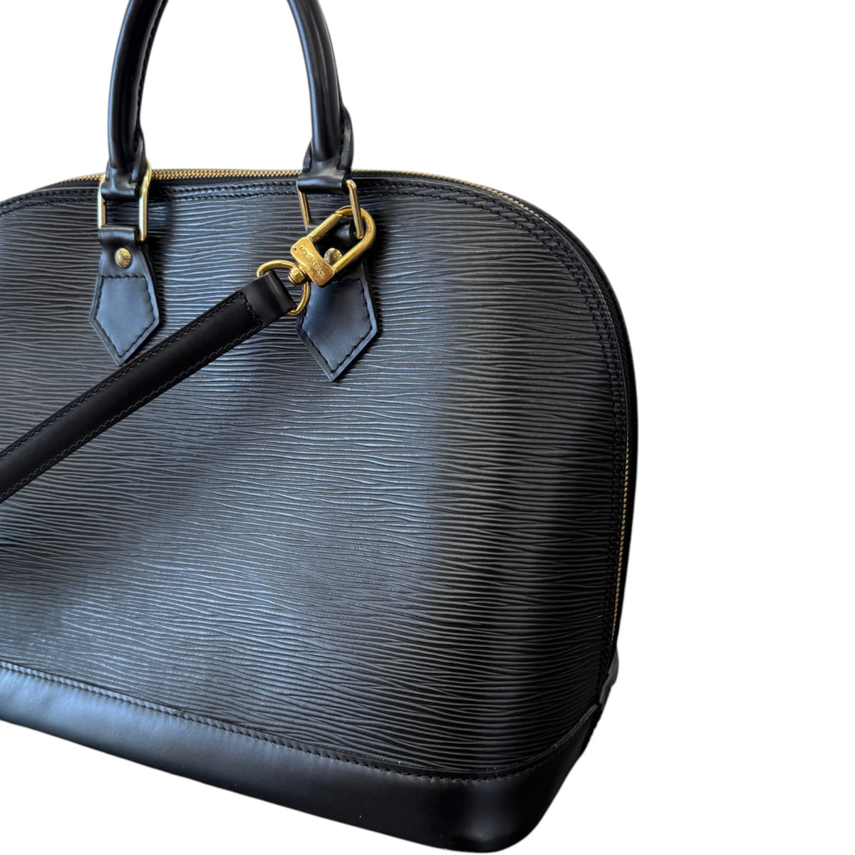 Women's Epi Leather Alma PM Handbag Black - Photo 5