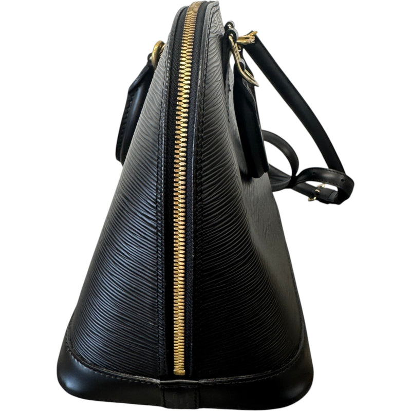 Women's Epi Leather Alma PM Handbag Black
