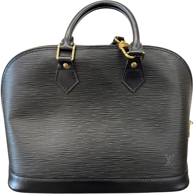 Women's Epi Leather Alma PM Handbag Black