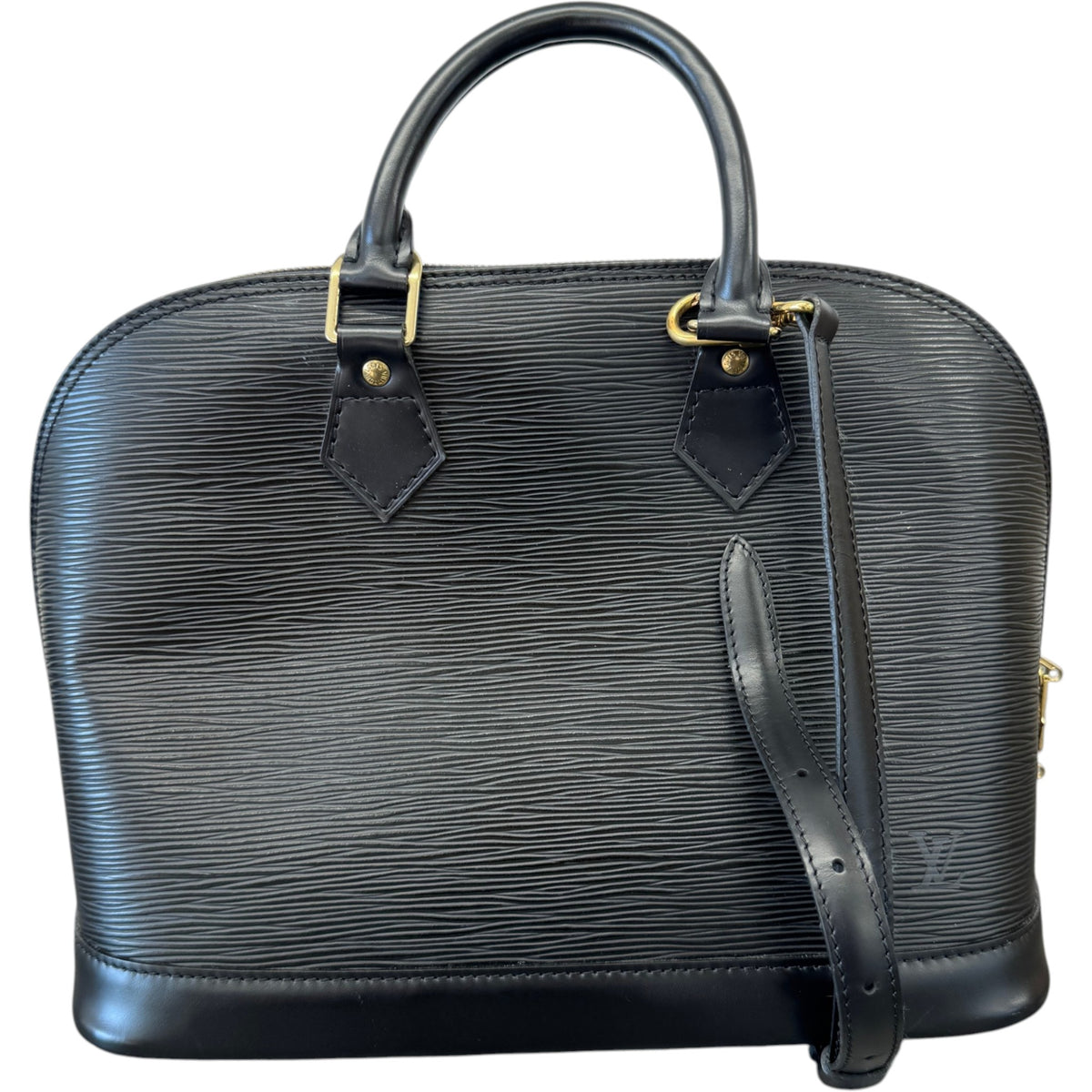 Women's Epi Leather Alma PM Handbag Black - Photo 3