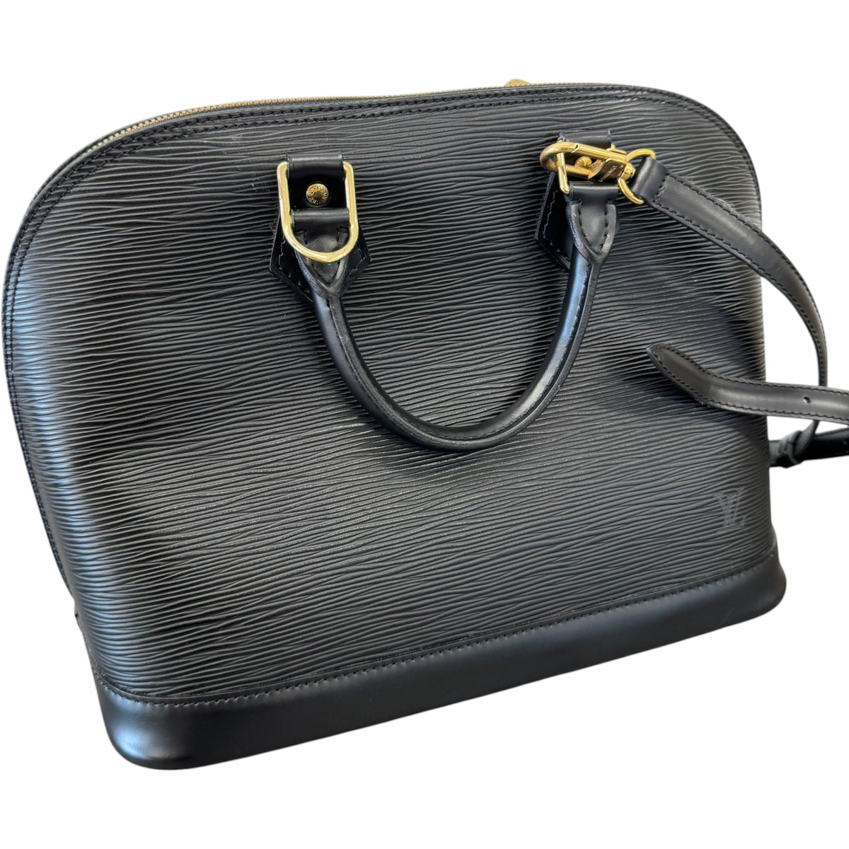 Women's Epi Leather Alma PM Handbag Black - Photo 9