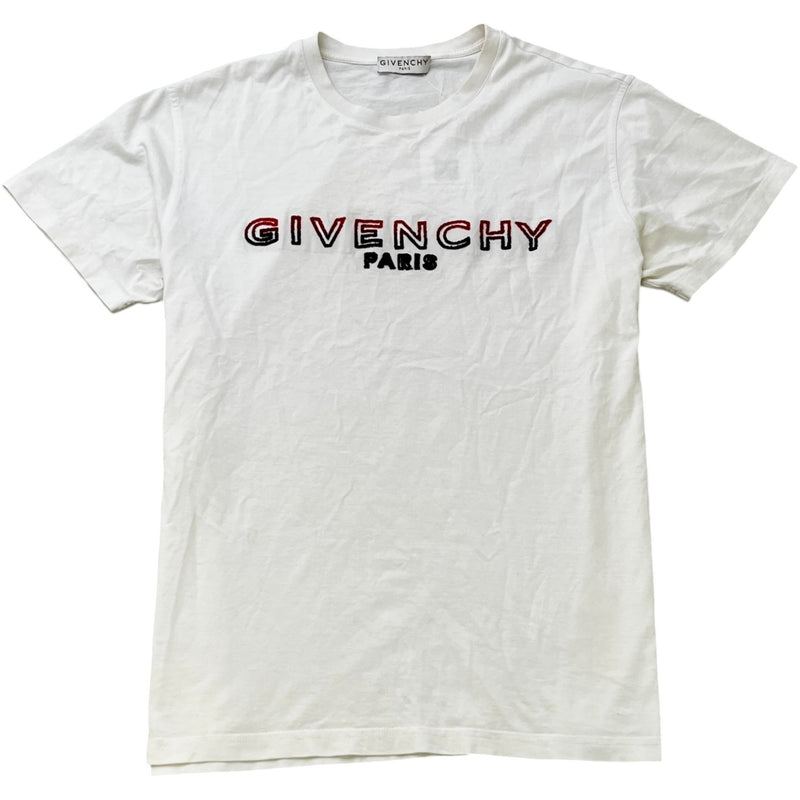 Men's Logo Print T-Shirt White Size S
