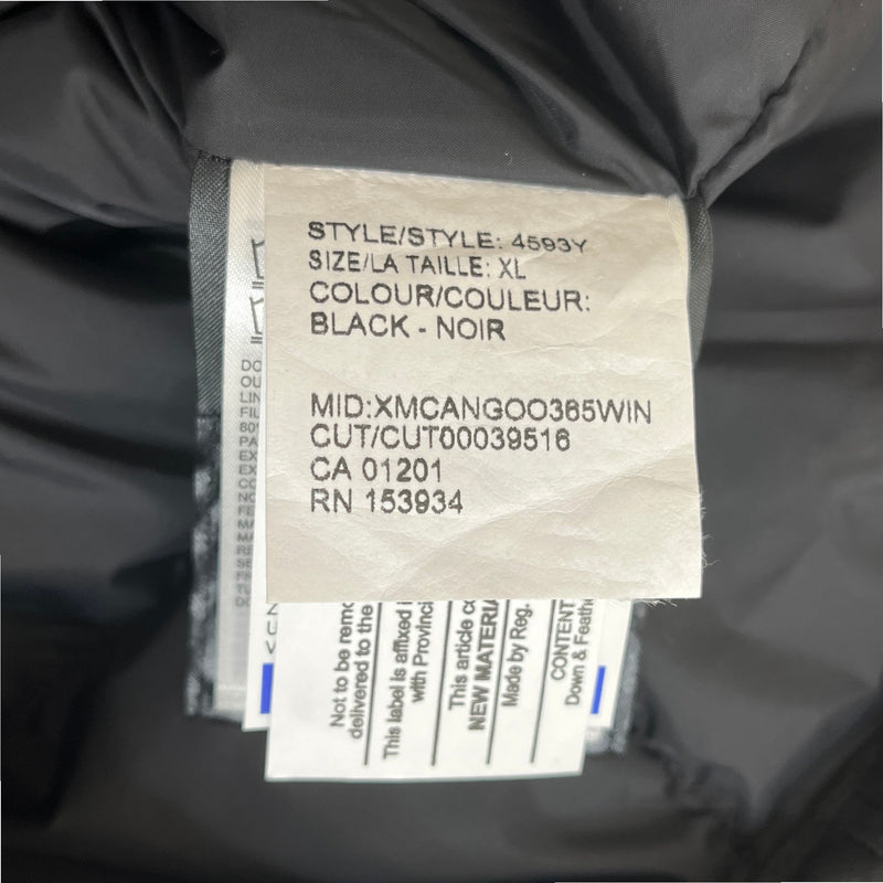 Canada Goose Women's Brittania Down Jacket Black Size 14