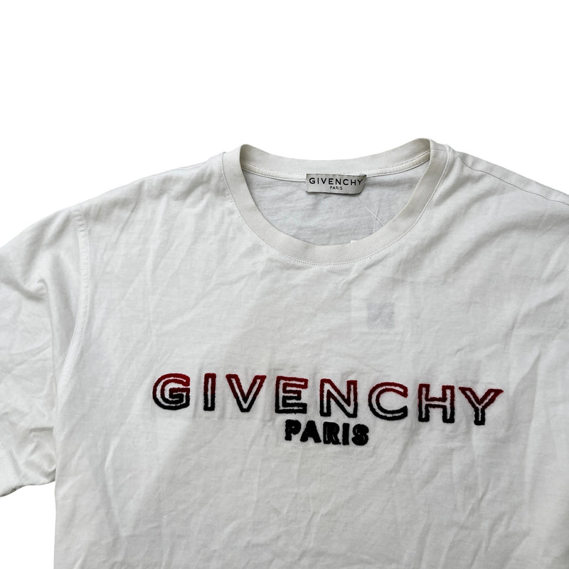 Men's Logo Print T-Shirt White Size S