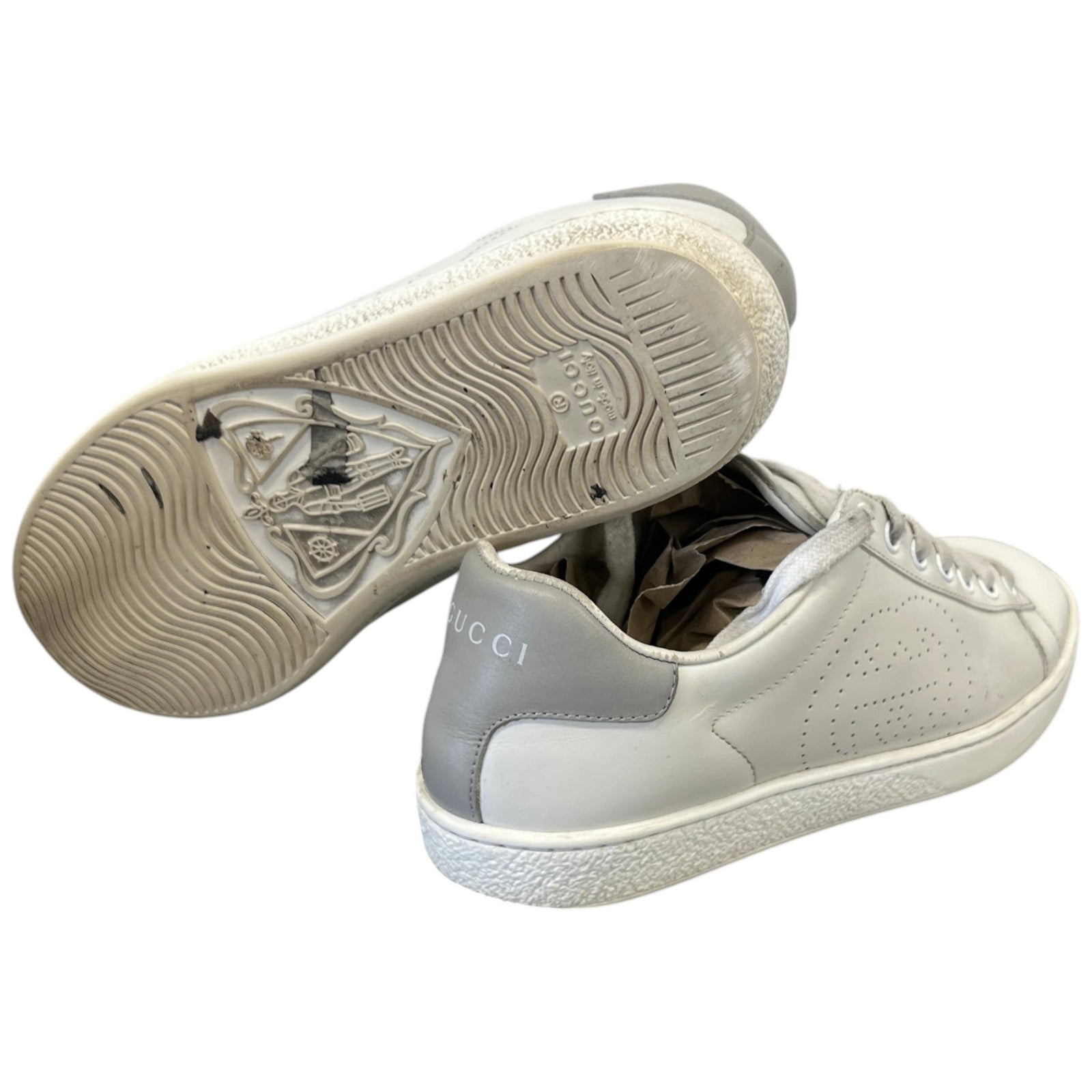 Women's Gg Ace Low Trainers White Size EU 37 / UK 4 - Photo 10