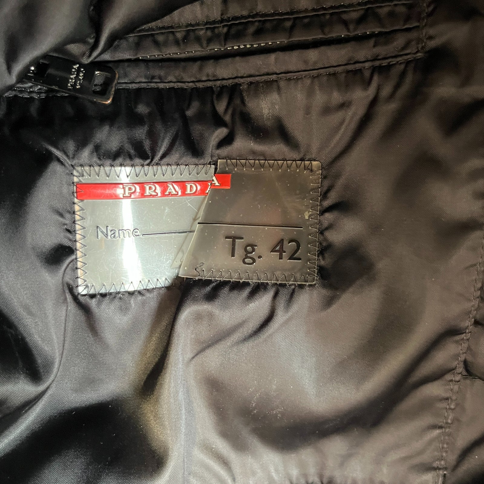 Women's Plaque Logo Down Jacket Navy Size IT 42 / UK 10 - Photo 6