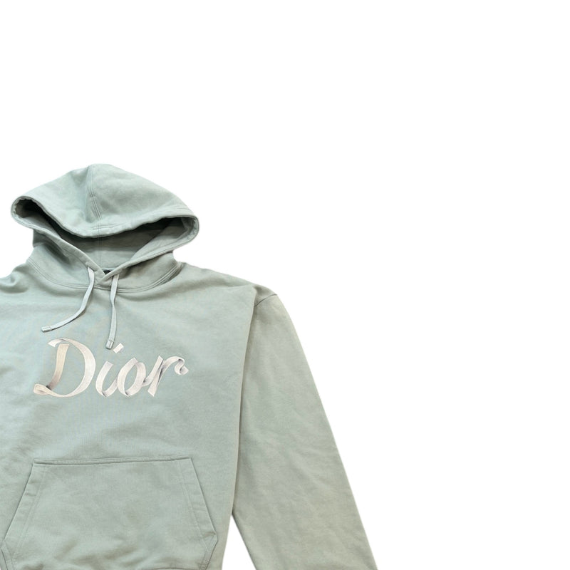 Dior Men's Embroidered 47 Hoodie Green Size XL