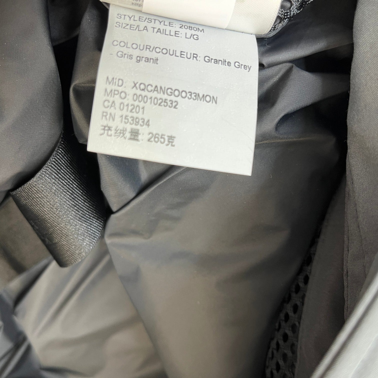 Men's Macmillan Parka Down Jacket Grey Size L - Photo 11