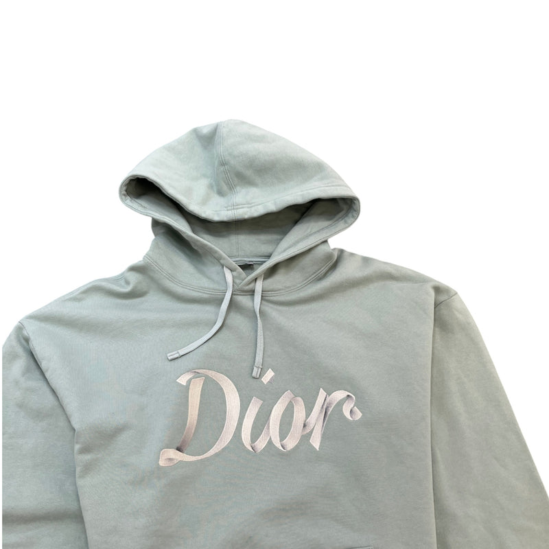 Dior Men's Embroidered 47 Hoodie Green Size XL