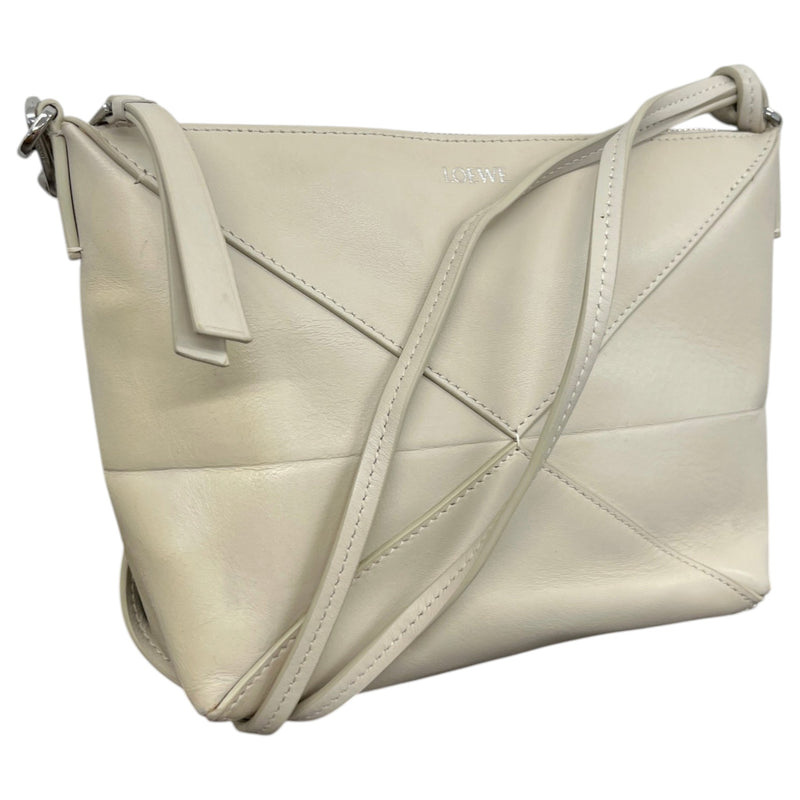 Women's Puzzle Fold Handbag Cream