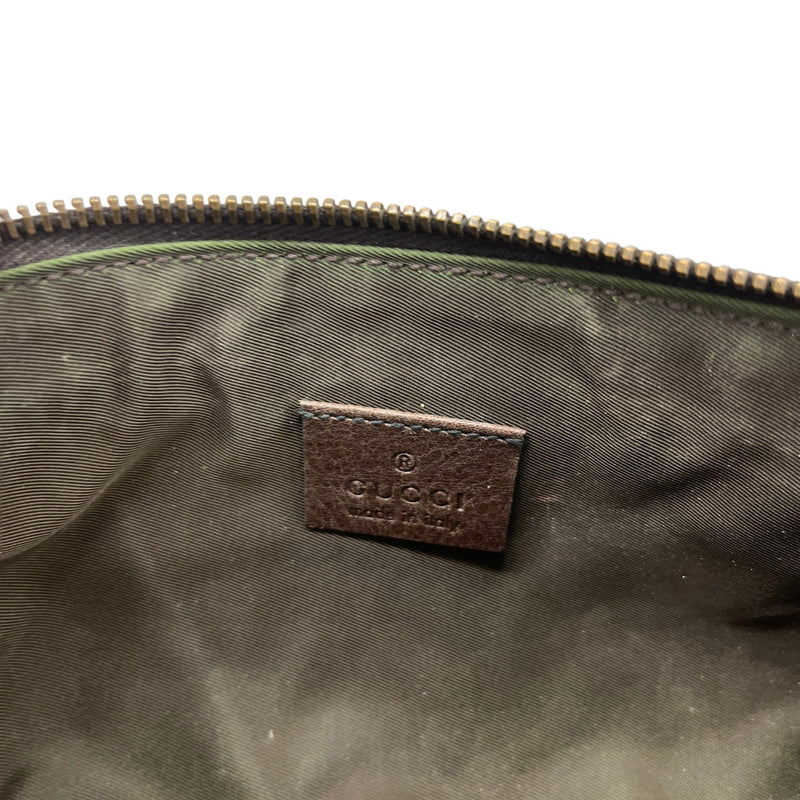 Women's GG Crystal Canvas Clutch Brown