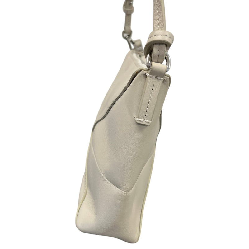 Women's Puzzle Fold Handbag Cream