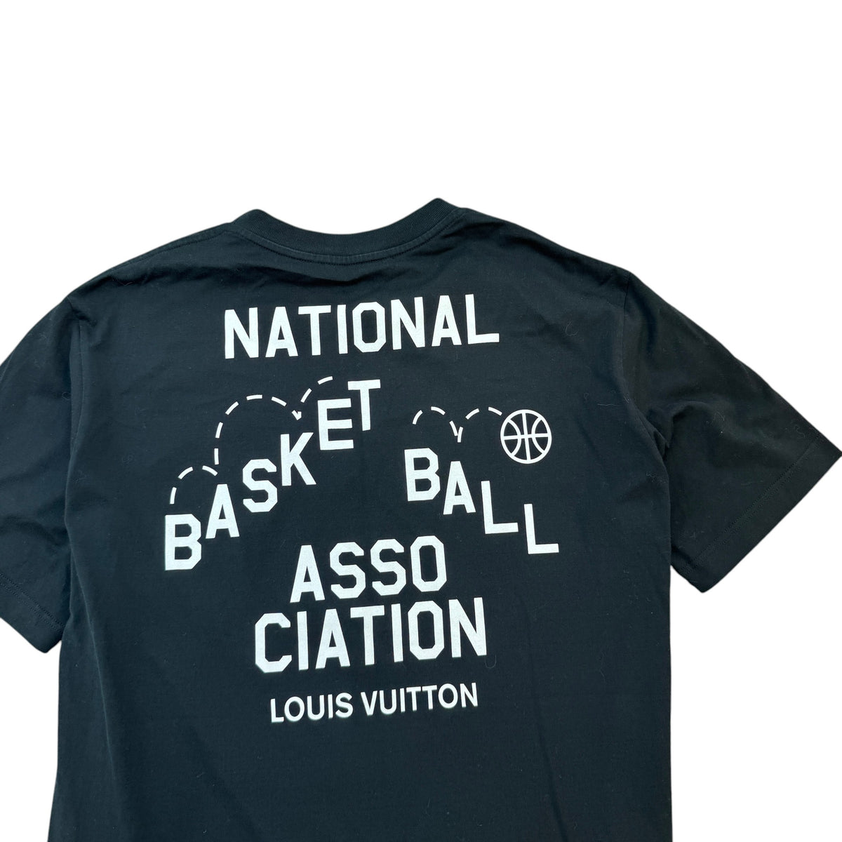 Men's NBA Logo T-Shirt Black Size L - Photo 3