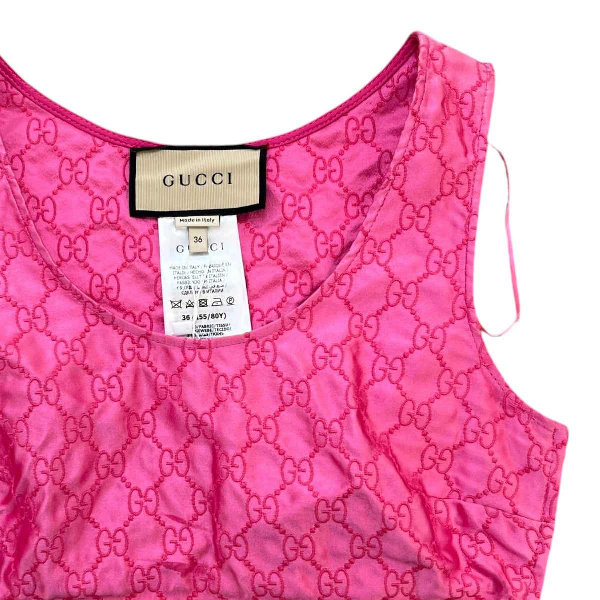 Women's GG Supreme Cropped T-Shirt Pink Size XXS / UK 4 - Photo 3