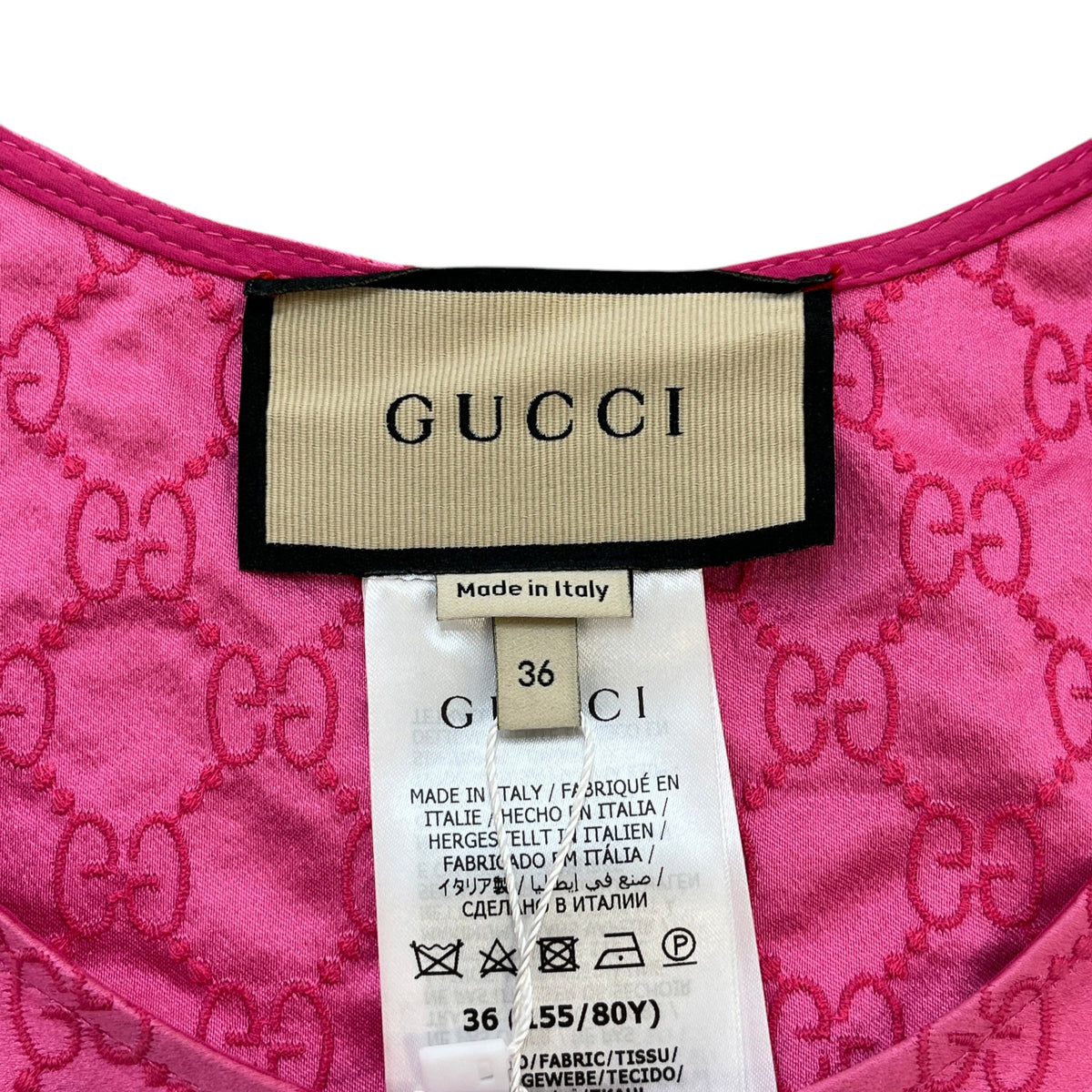 Women's GG Supreme Cropped T-Shirt Pink Size XXS / UK 4 - Photo 5