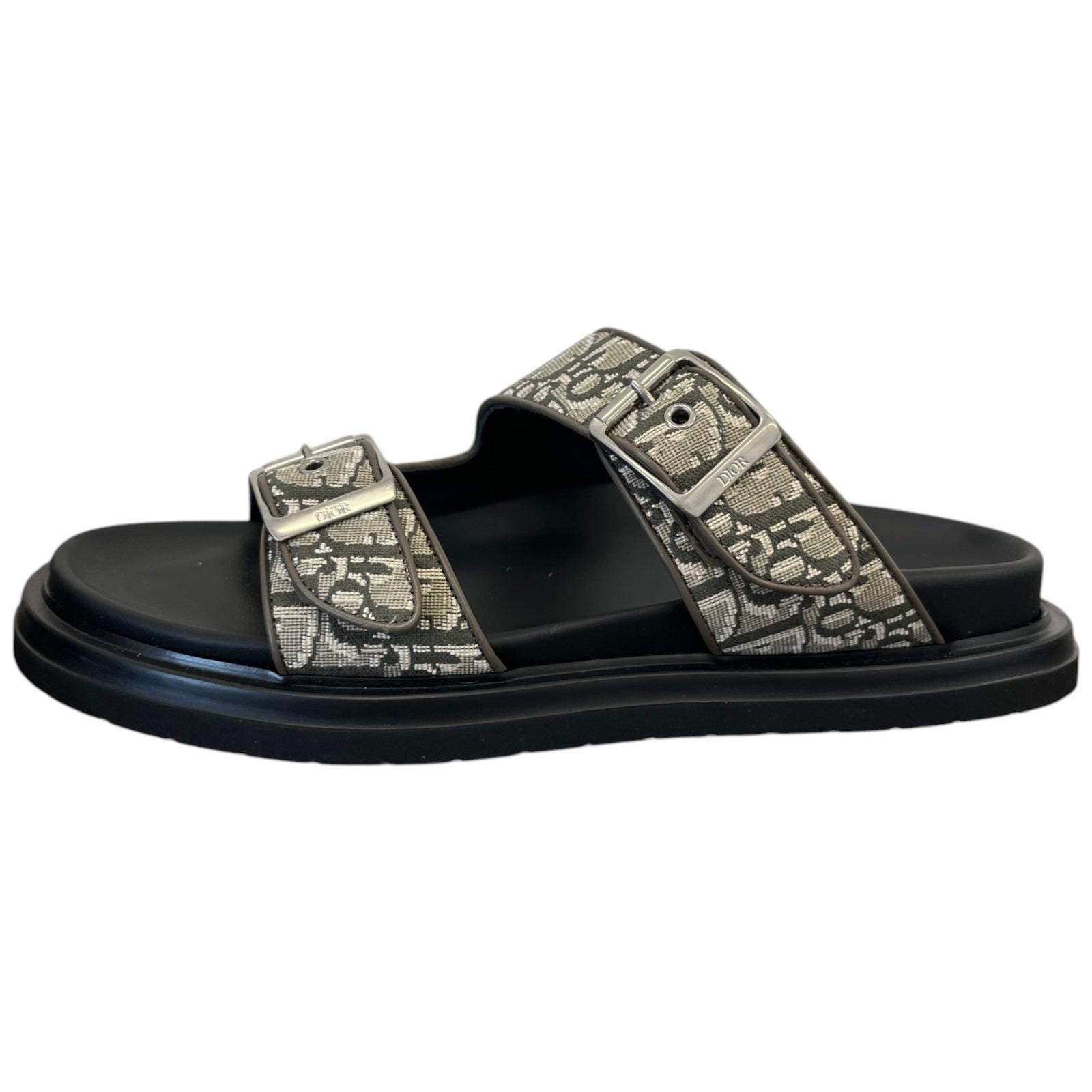 Men's Oblique Aqua Sandals Khaki Size EU 41 / UK 7 - Photo 5