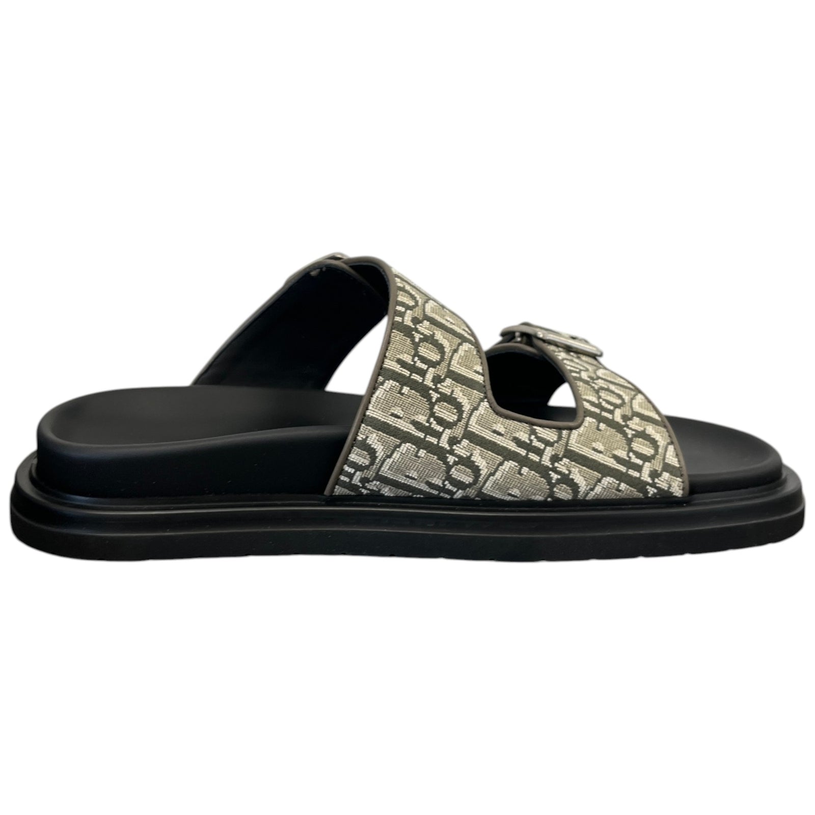 Men's Oblique Aqua Sandals Khaki Size EU 41 / UK 7 - Photo 4