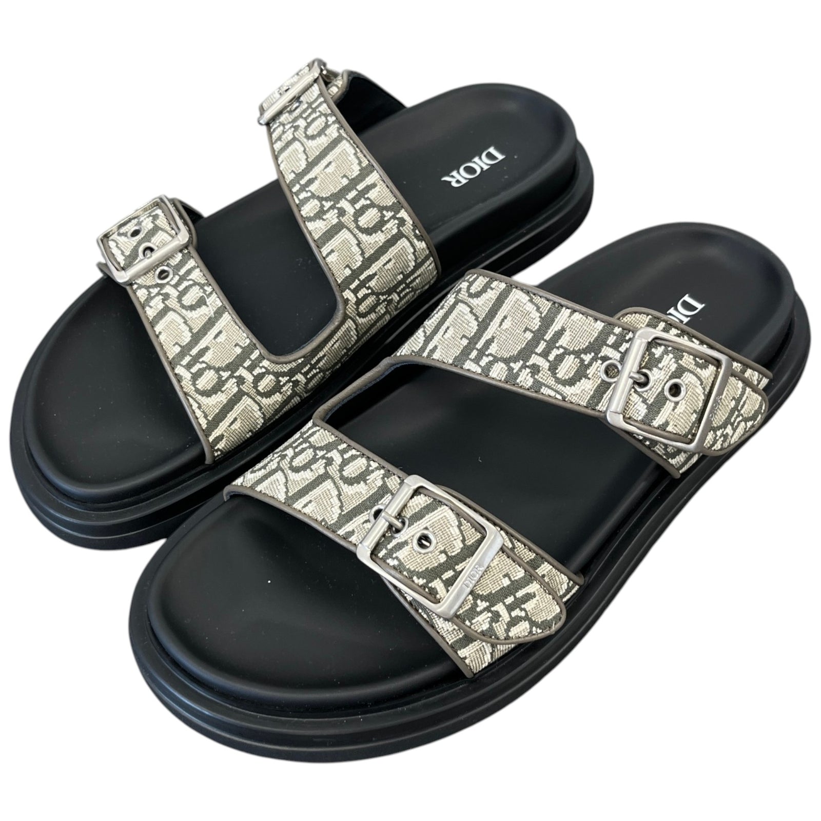 Men's Oblique Aqua Sandals Khaki Size EU 41 / UK 7 - Photo 9