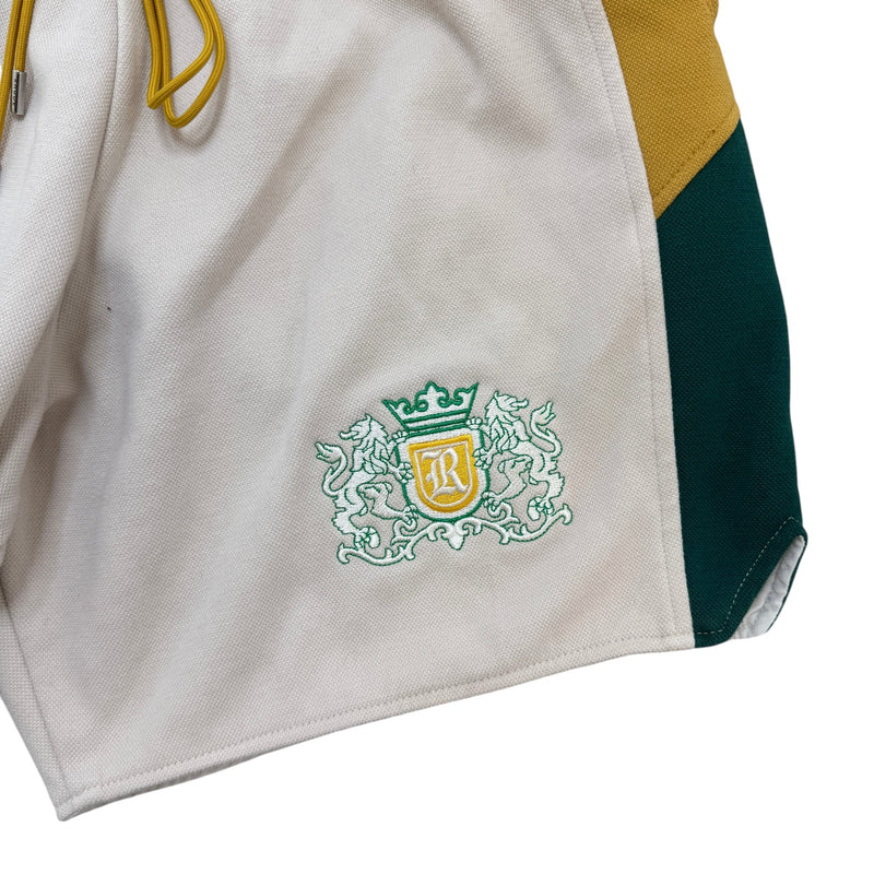 Men's Embroidered Logo Shorts Cream Size M