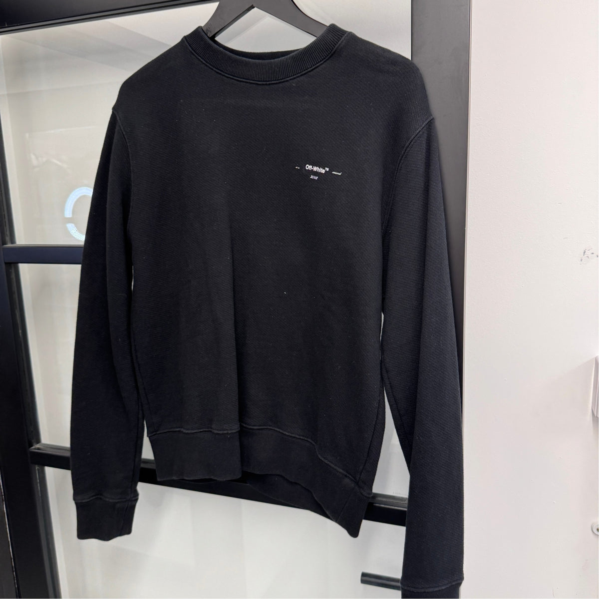 Men's Arrow Logo Sweatshirt Black Size S - Photo 7