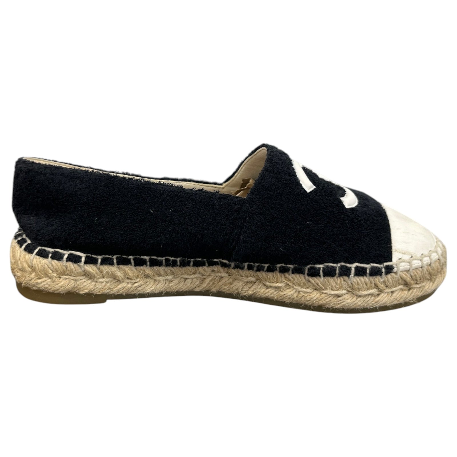 Women's CC Logo Towling Espadrilles Black Size UK 3 / EU 36 - Photo 4