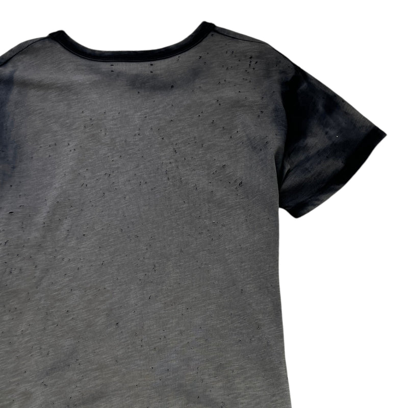 Men's Distressed Shotgun T-Shirt Grey Size M