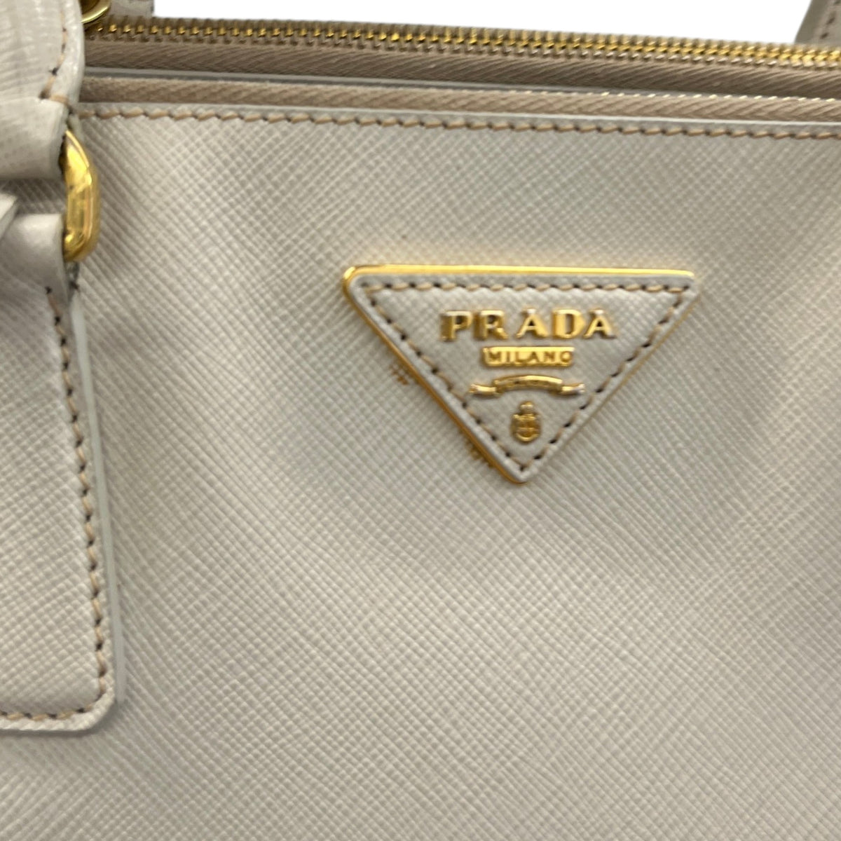 Women's Double Medium Saffiano Galleria Handbag Cream - Photo 11