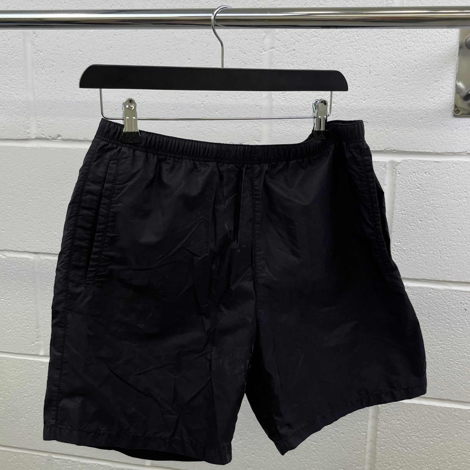 Men's Plaque Pocket Logo Swim Shorts Black Size W32 / IT 48 - Photo 9