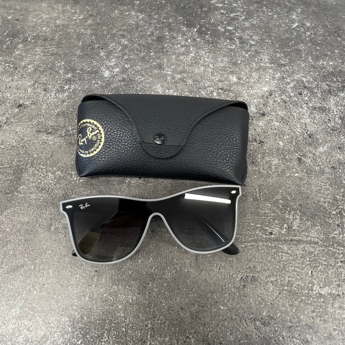 Men's RB4440 Blaze Wayfarer Sunglasses Grey - Photo 10