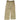 Men's Leather Logo Trousers Beige Size IT 48 / UK 32