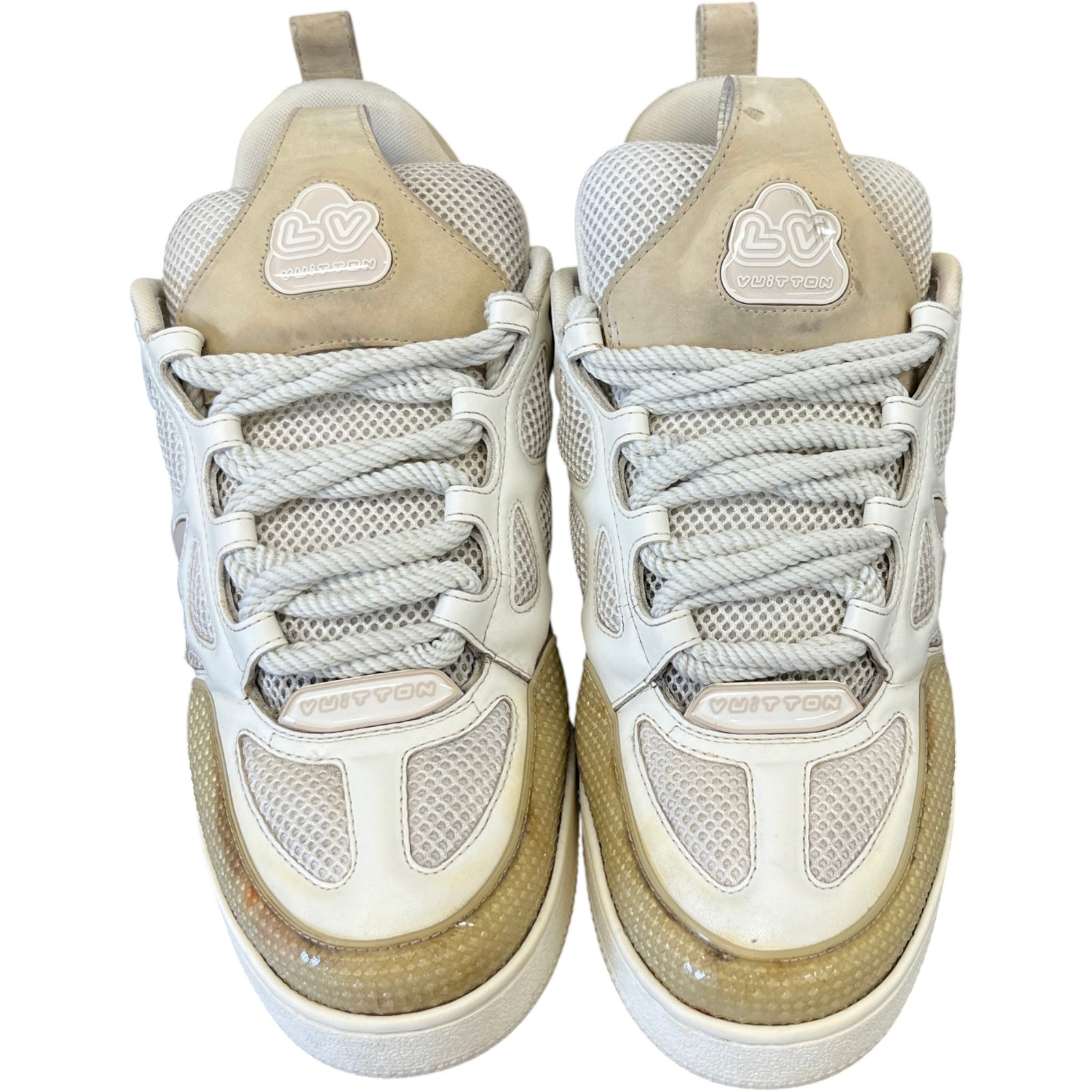 Women's Lv Skate Low Trainers Beige Size EU 43 / UK 10 - Photo 6