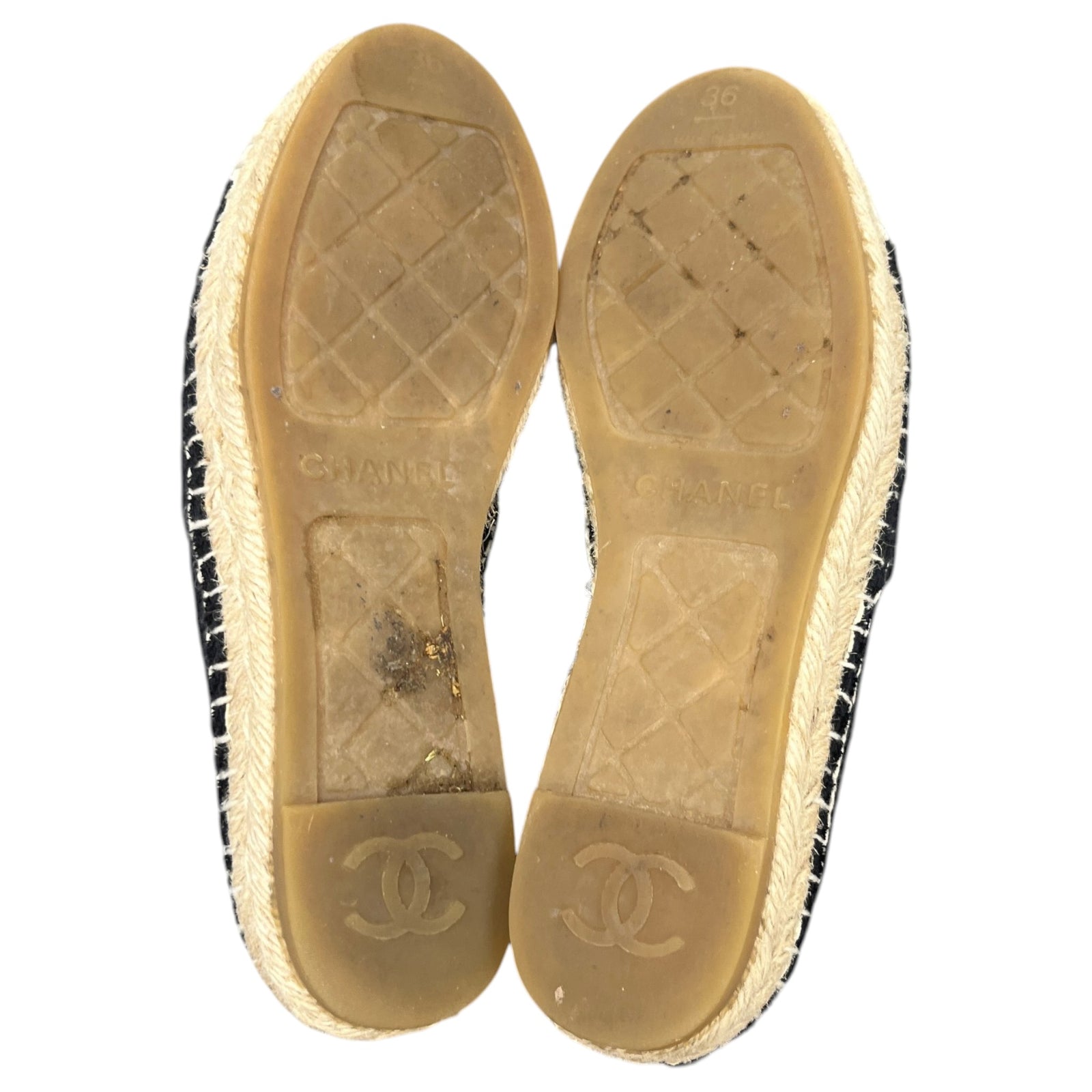Women's CC Logo Towling Espadrilles Black Size UK 3 / EU 36 - Photo 11