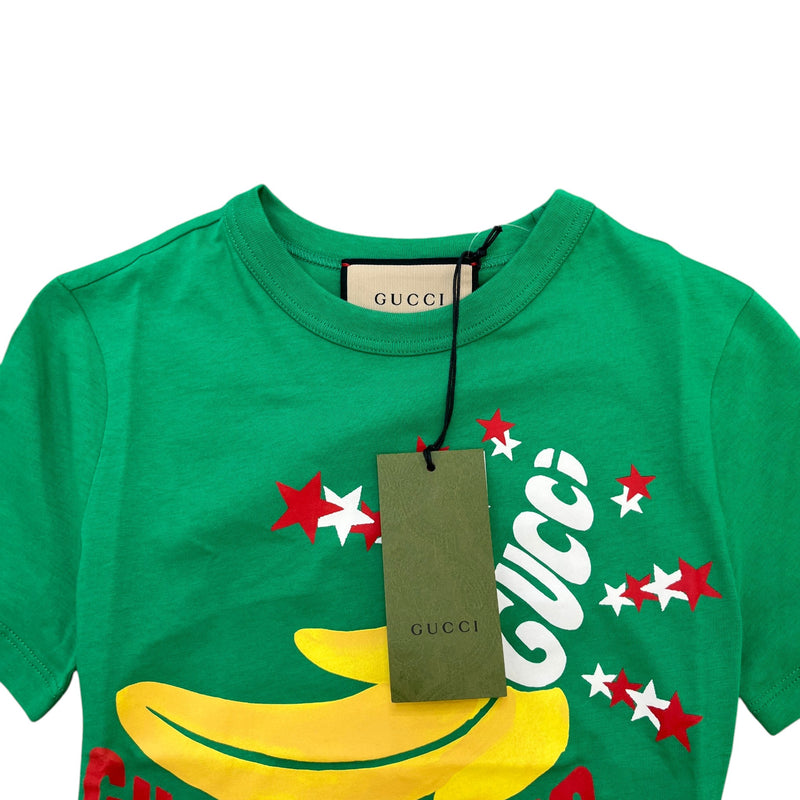 Gucci Women's Loved Print T-Shirt Green Size 6