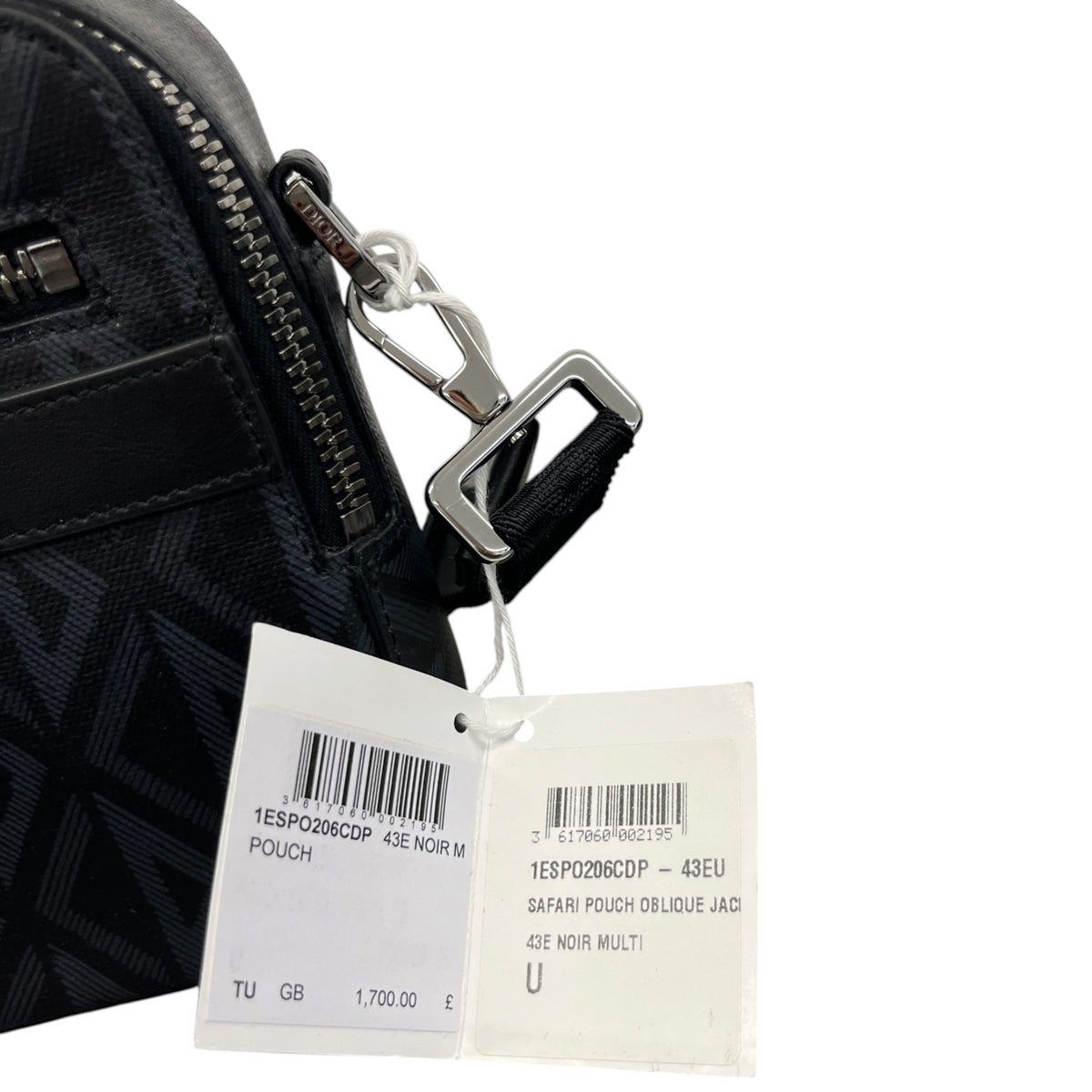Men's CD Diamond Safari Messenger Bag Black - Photo 9
