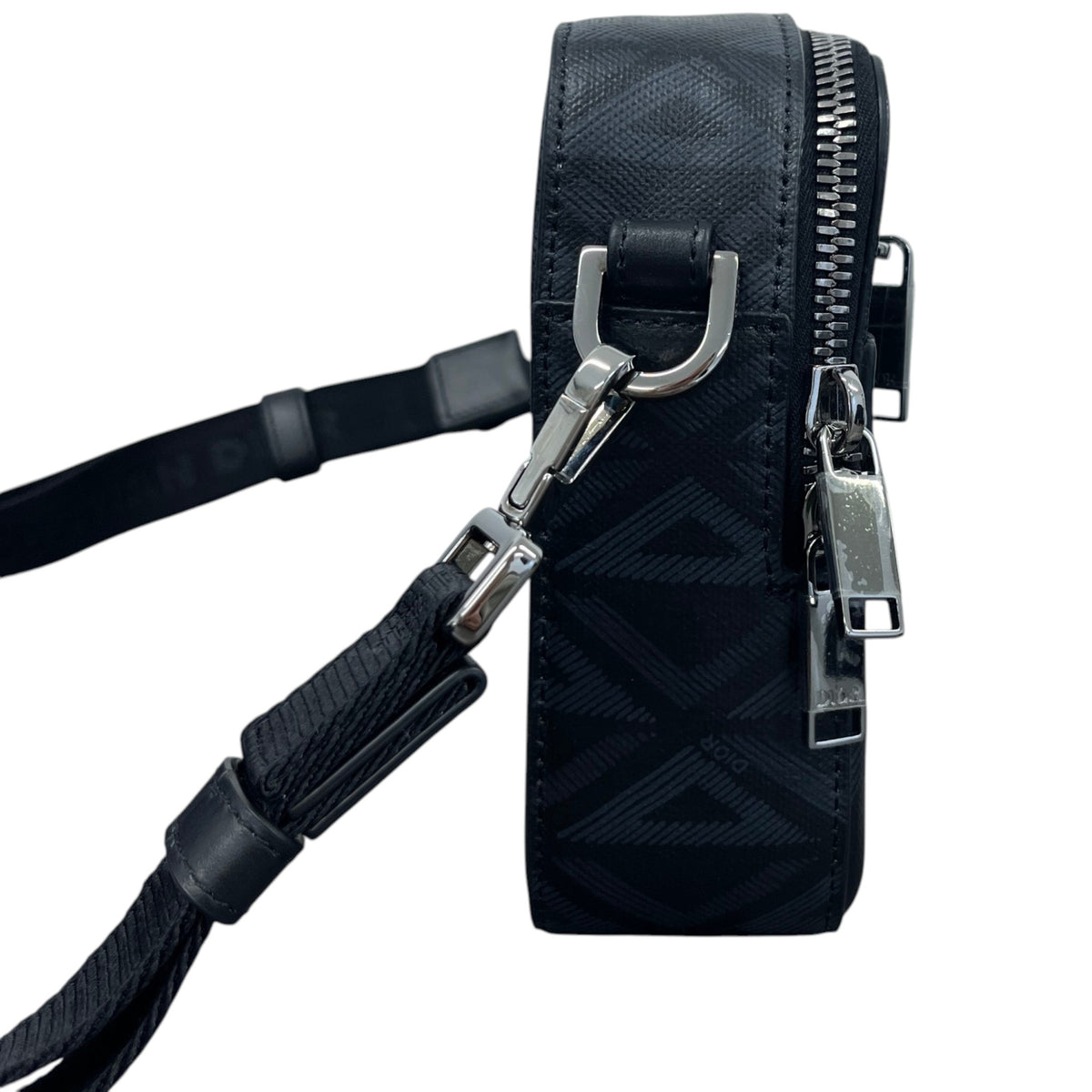 Men's CD Diamond Safari Messenger Bag Black - Photo 6