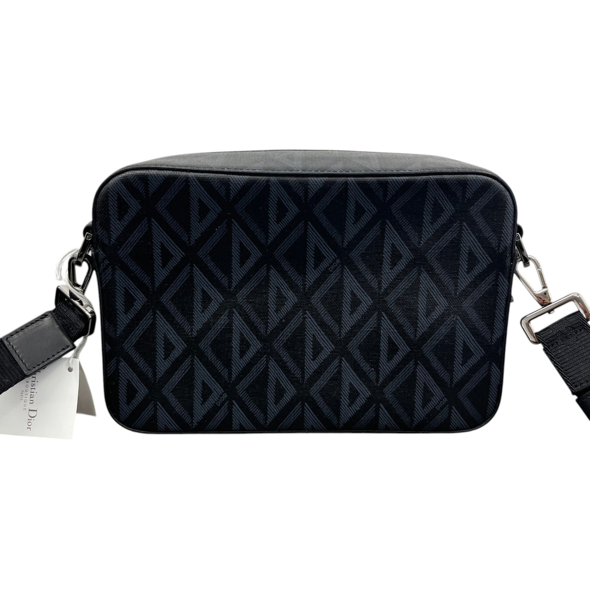 Men's CD Diamond Safari Messenger Bag Black - Photo 3